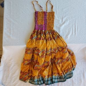 Silk Boho Maxi Dress